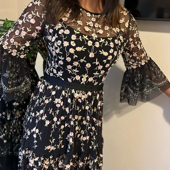 Needle and Thread Beaded and embroidered dress